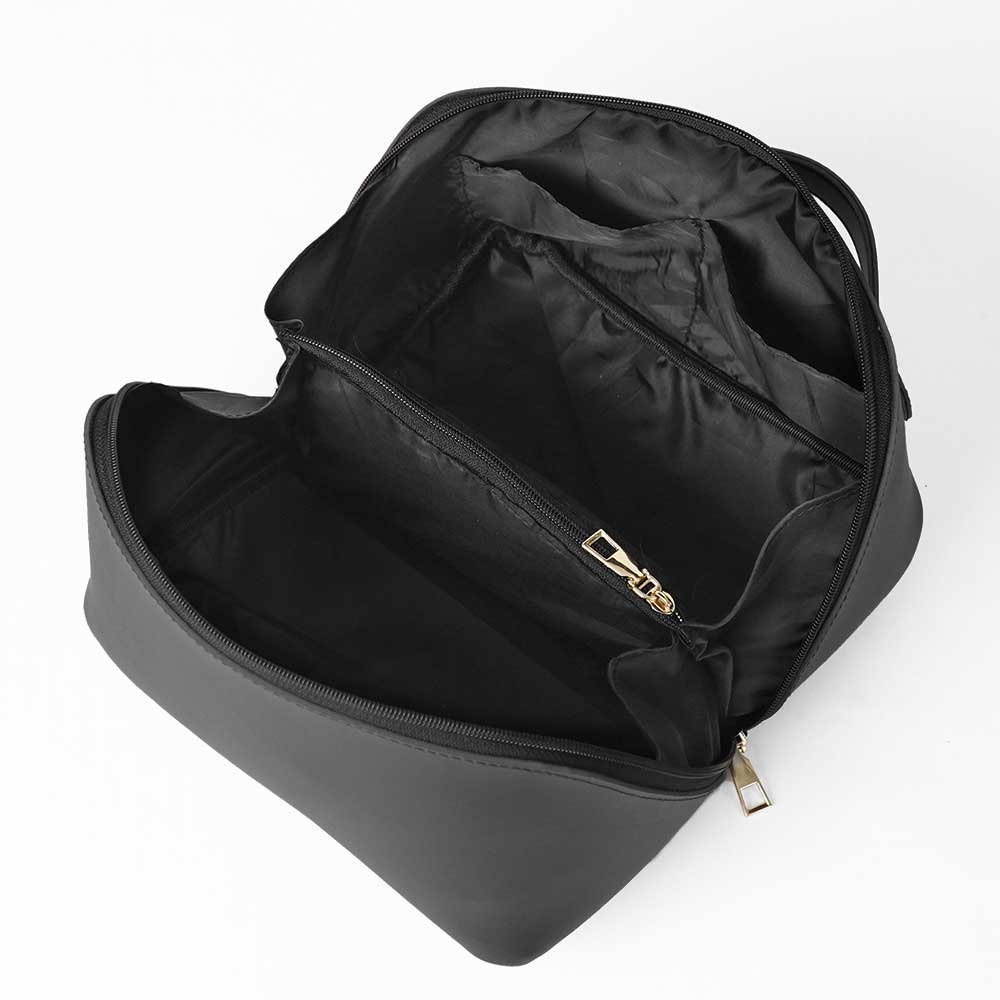 Large Capacity Travel Cosmetic Bag Black - Image 4